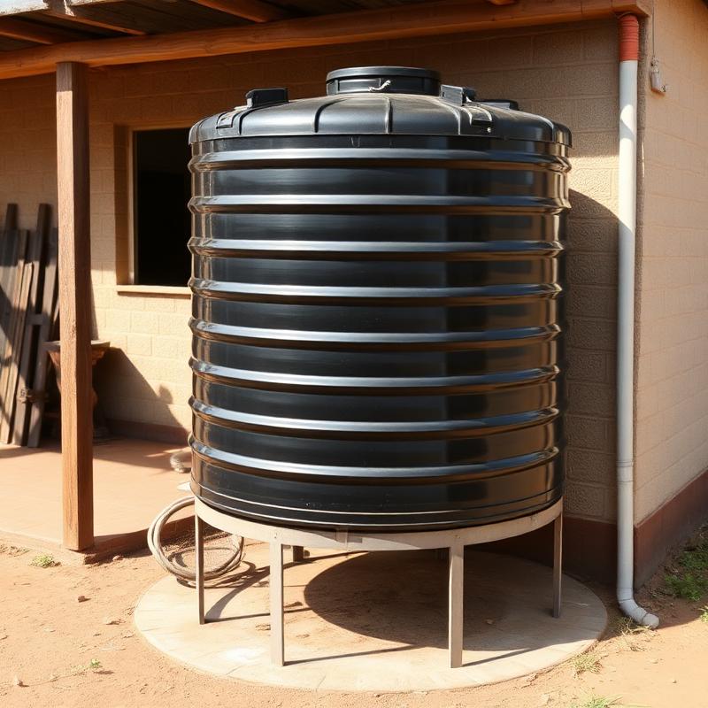 Water Tank Install — Nyasha Solomon Plumbing project in Harare